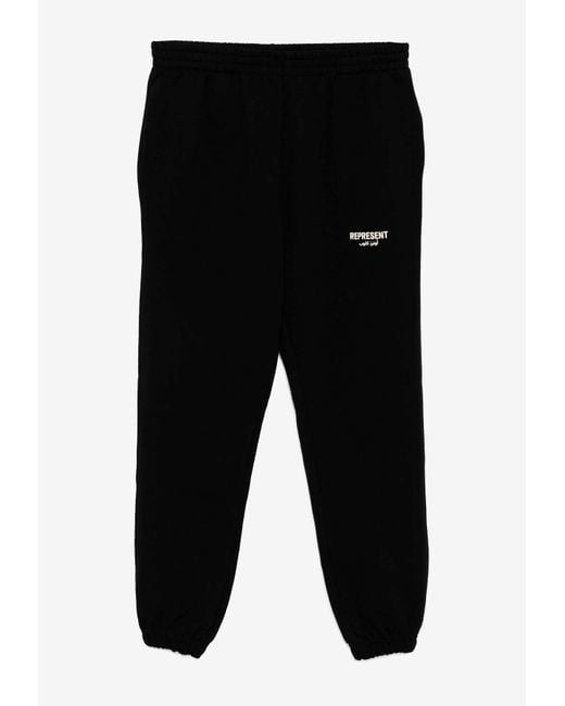 Represent Black Owners Club Track Pants for men