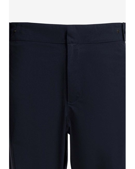 Moncler Blue Technical Straight Pants for men
