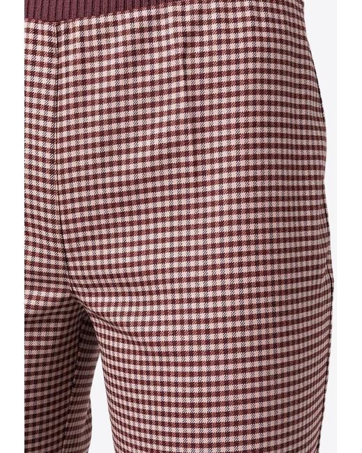 P.A.R.O.S.H. Houndstooth Flared Pants