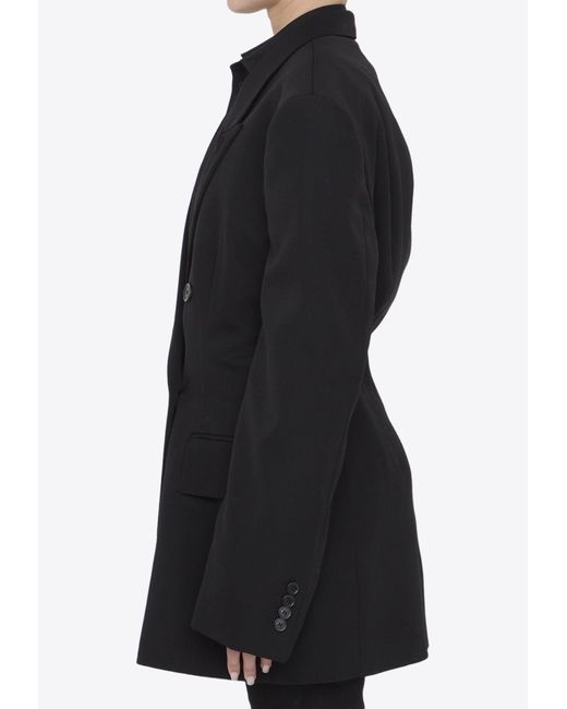 Balenciaga Black Cinched Oversized Blazer