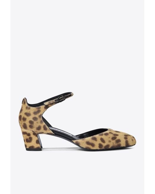 Jimmy Choo White Pixie 45 Leopard Print Pumps