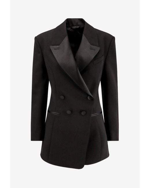 Givenchy Black Double-Breasted Tailored Blazer