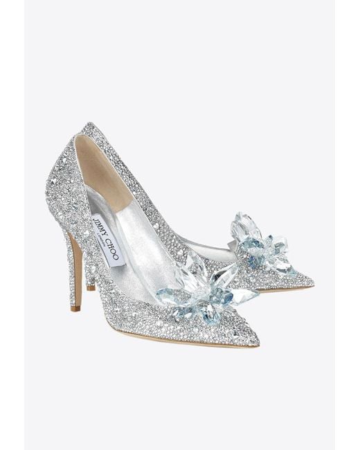 Jimmy choo avril 100 embellished pumps clearance
