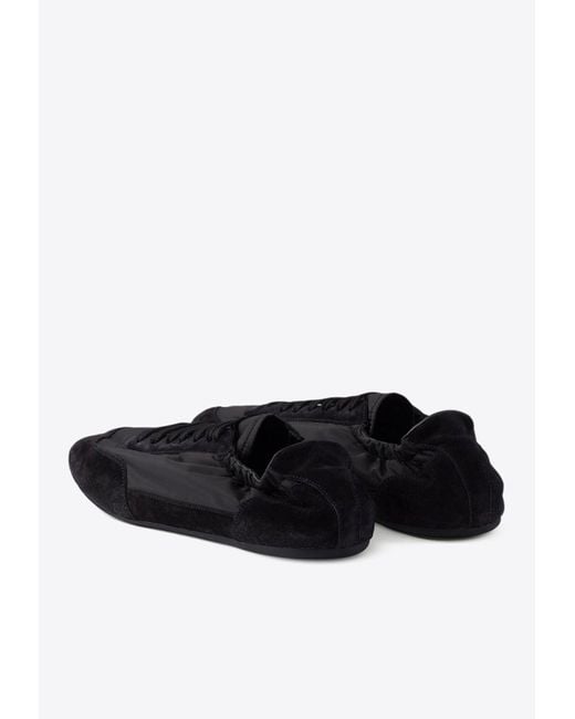 Prada White Collapse Re-Nylon Low-Top Sneakers