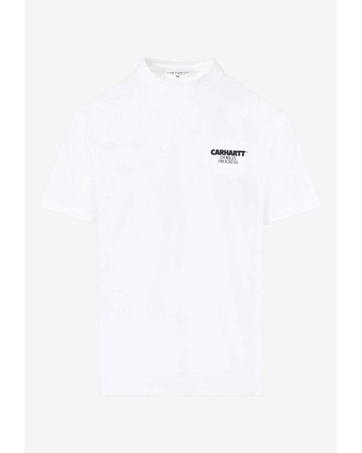 Carhartt White Logo-Printed Ducks T-Shirt for men