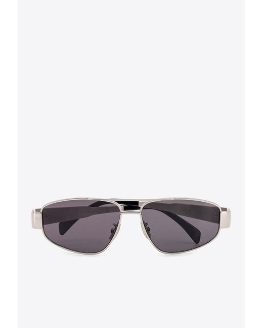 Céline Gray Triomphe Navigator Sunglasses for men