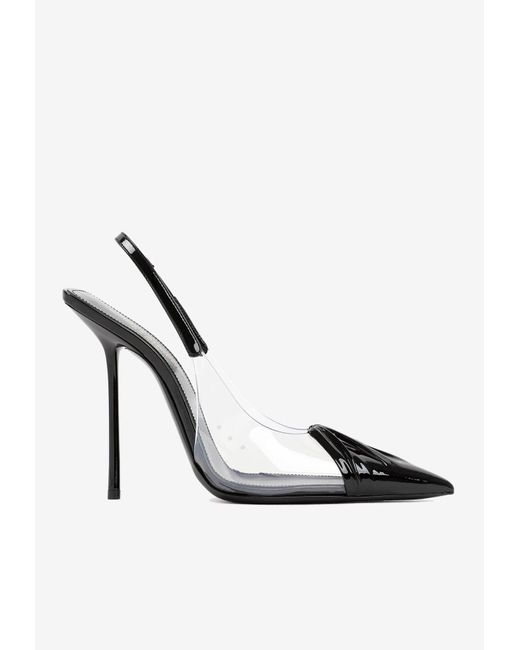 chica slingback pumps in tpu and patent leather