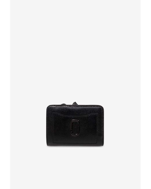 Marc Jacobs Black The Mini Utility Snapshot Leather Wallet