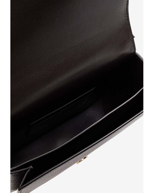 Ferragamo Black Double Gancini Crossbody Bag