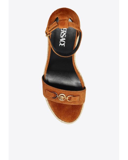Versace Natural Wedge Sandals