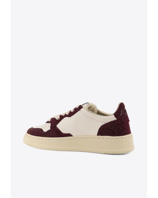 Autry White Medalist Leather Sneakers