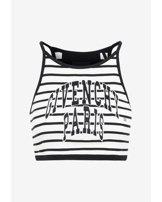 Givenchy Multicolor Logo Cropped Tank Top