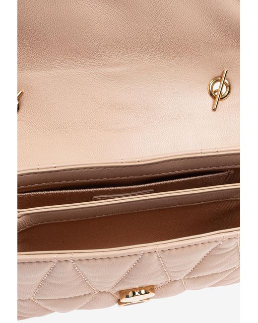 Versace White Mini Kleio Quilted Crossbody Bag