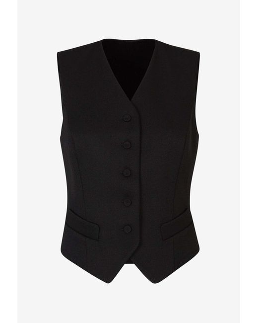 Chloé Black X Atelier Jolie Reversible Wool Vest