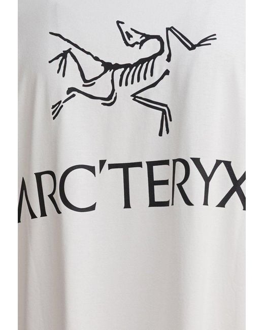 Arc'teryx White Logo Print Crewneck T-Shirt for men