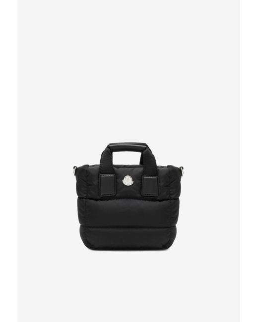 Moncler Black Micro Caradoc Padded Tote Bag