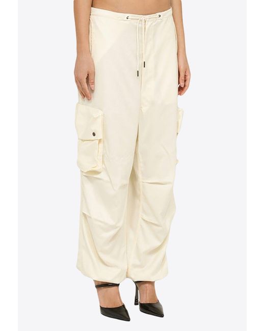 DARKPARK Blair Wool Cargo Pants in Natural Lyst