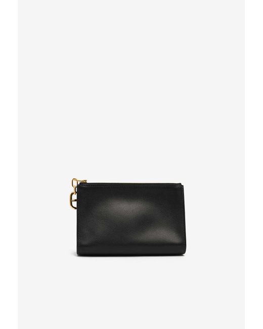 Hermès Zipengo Pm Chaine D'ancre Pouch In Noir Leather With Gold
