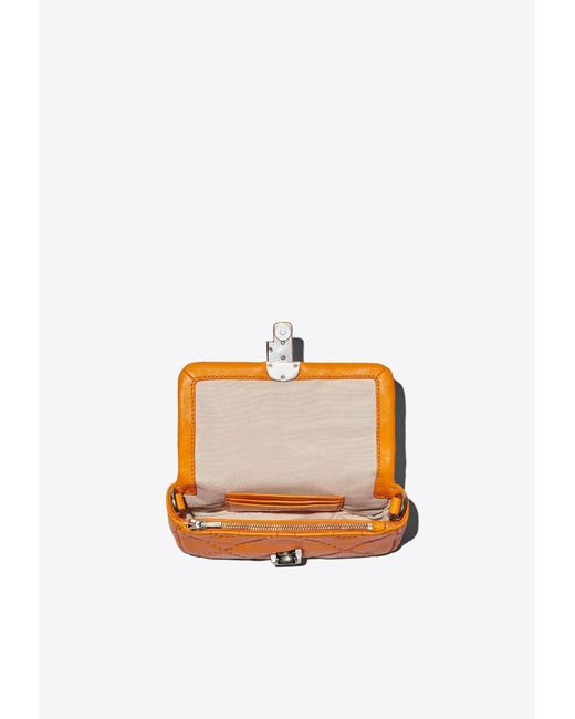 Marc Jacobs Orange The Quilted J Marc Crossbody Bag