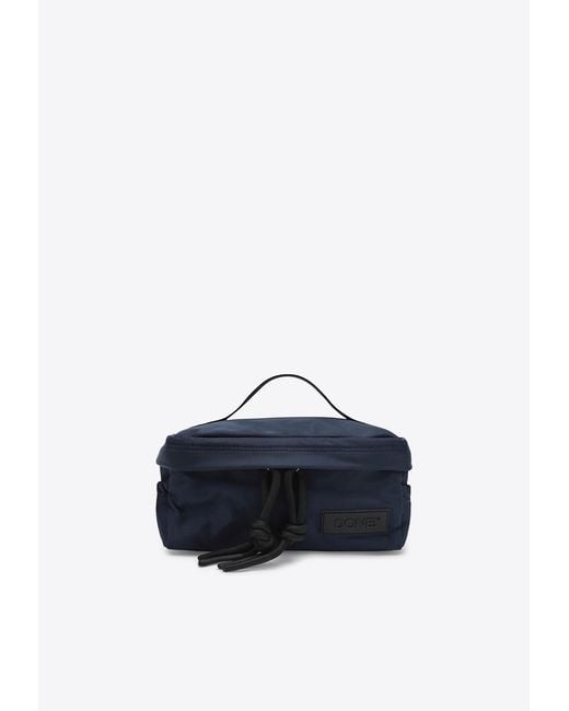 Rag & Bone Blue Logo-Patch Pouch Bag for men
