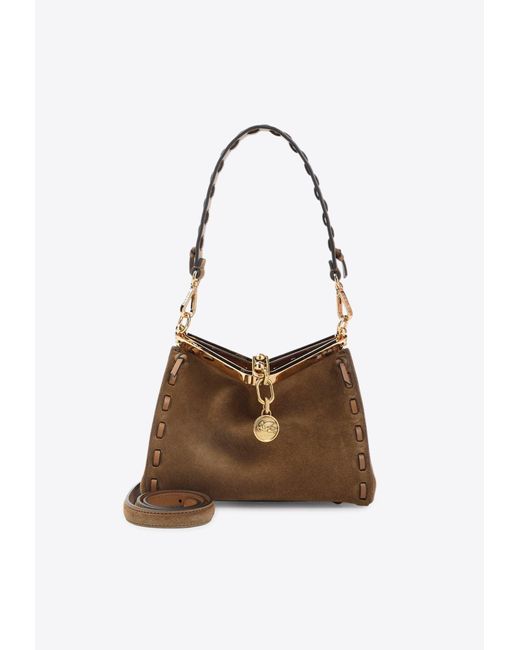 Etro White Small Vela Shoulder Bag