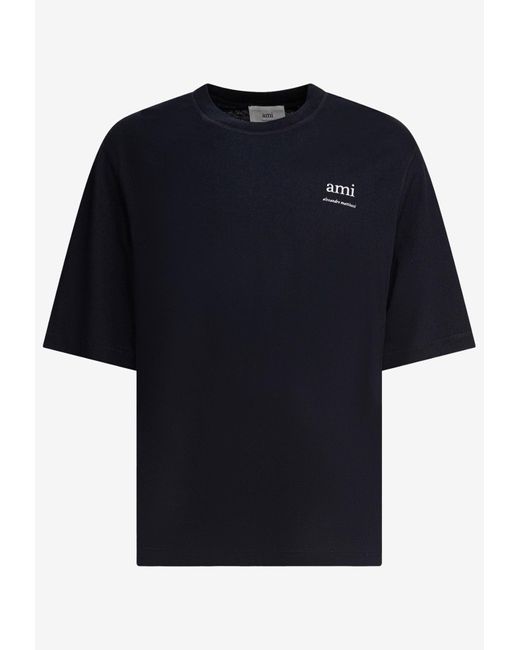 ★AMI PARIS ALEXANDRE MATTIUSSI LOGO T-SHIRT ロゴ Tシャツ AMI Alexandre Mattiussi Embroidered Logo T-Shirt Men's Light