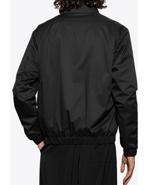 Dolce & Gabbana Black Zip-Up Track Jacket for men