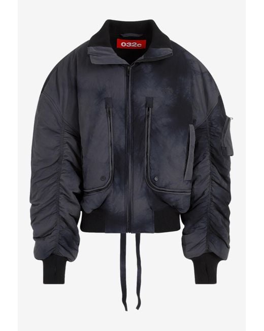 ジャケット・アウター 032c Turbulence padded bomber jacket 032c Turbulence Drop Zone Bomber Jacket in Black for Men | Lyst