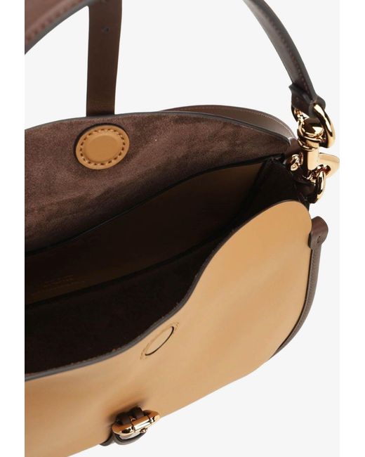 Etro White Medium Pony Leather Shoulder Bag