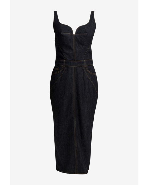 Givenchy Black Midi Dresses