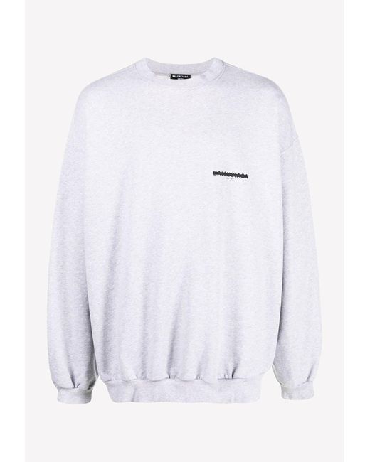 balenciaga sweatshirt mens grey