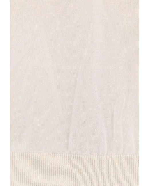 Boss Natural Wool And Silk Crewneck Sweater for men