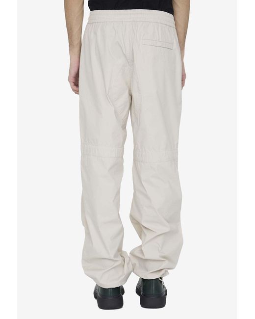 Burberry White Elasticated Waistband Track Pants for men