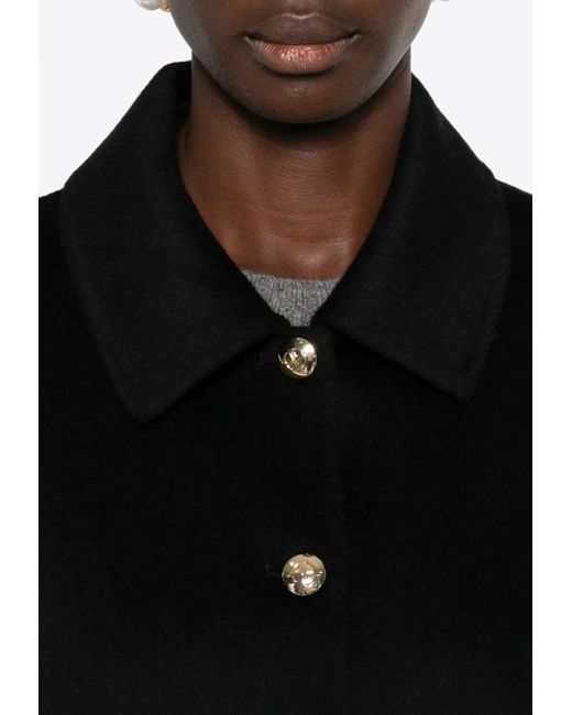 Anine Bing Black Luca Cashmere Buttoned Jacket