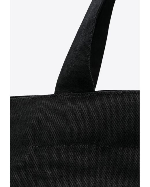 Rick Owens Black Printed Beach Tote Bag
