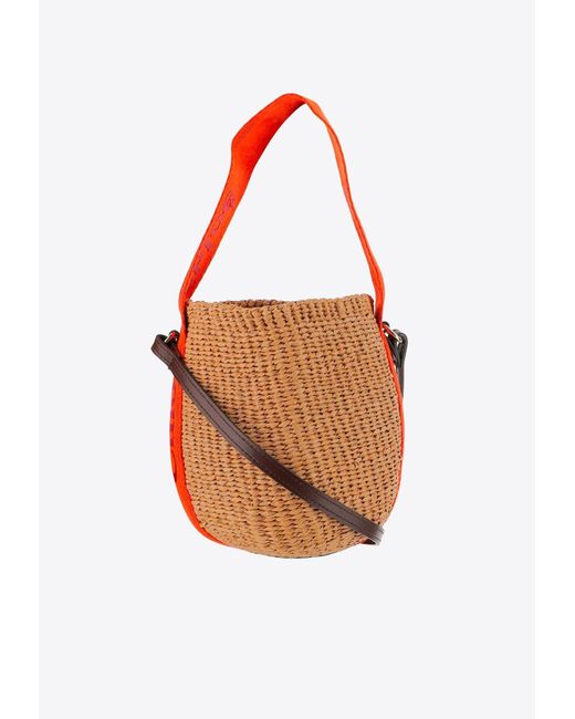 Chloé Orange Small Woody Basket Bag