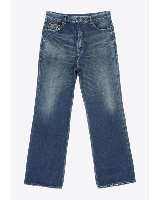 Saint Laurent Blue 70'S Bootcut Jeans for men