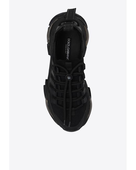Dolce & Gabbana Black Airmaster Low-Top Sneakers for men
