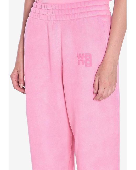 Alexander Wang Pink Essential Terry Classic Sweatpant