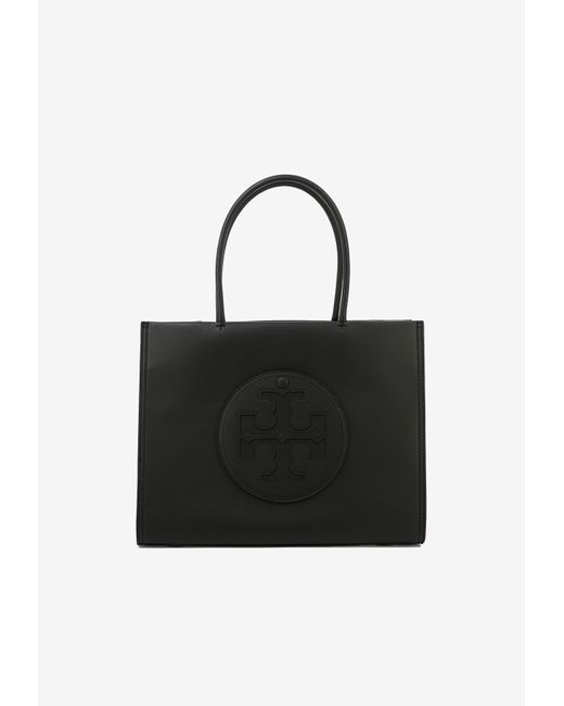 Tory Burch Black Small Ella Leather Tote Bag