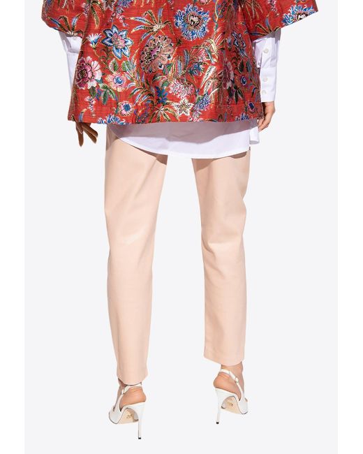 Dolce & Gabbana Amber Carrotleg Jeans in Red Lyst