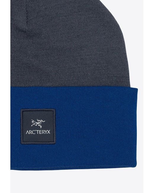 Arc'teryx Blue Two-Tone Logo Patch Beanie