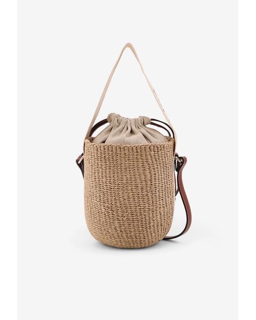 Chloé White Woody Basket Bucket Bag