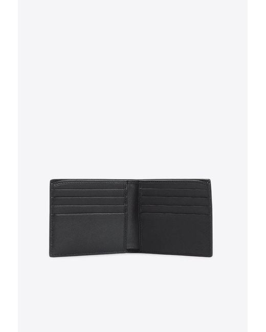 Gucci White Logo Imprint Bi-Fold Wallet for men