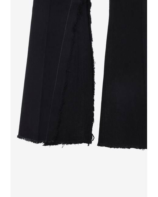 Rick Owens Blue Joris Frayed-Insert Pants for men