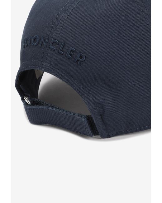 Moncler Blue Baseball Cap for men
