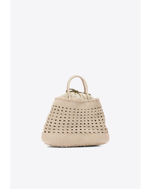 Dragon Diffusion Natural Braided Tote Bag