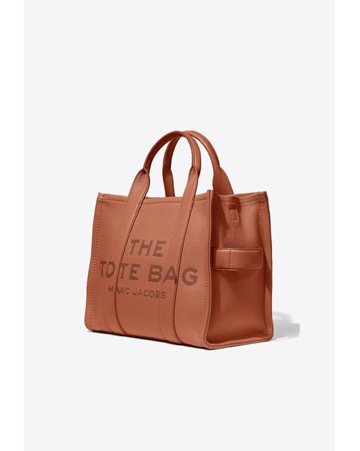 Marc Jacobs Brown The Medium Logo-Detail Tote Bag