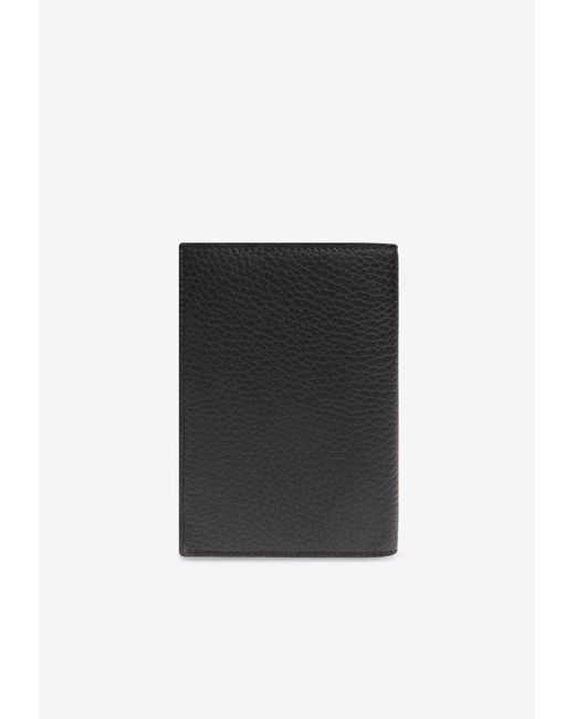 Dolce & Gabbana Black Dg Logo Passport Holder for men