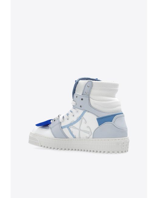 Off-White c/o Virgil Abloh Blue 3.0 Off Court High-Top Sneakers